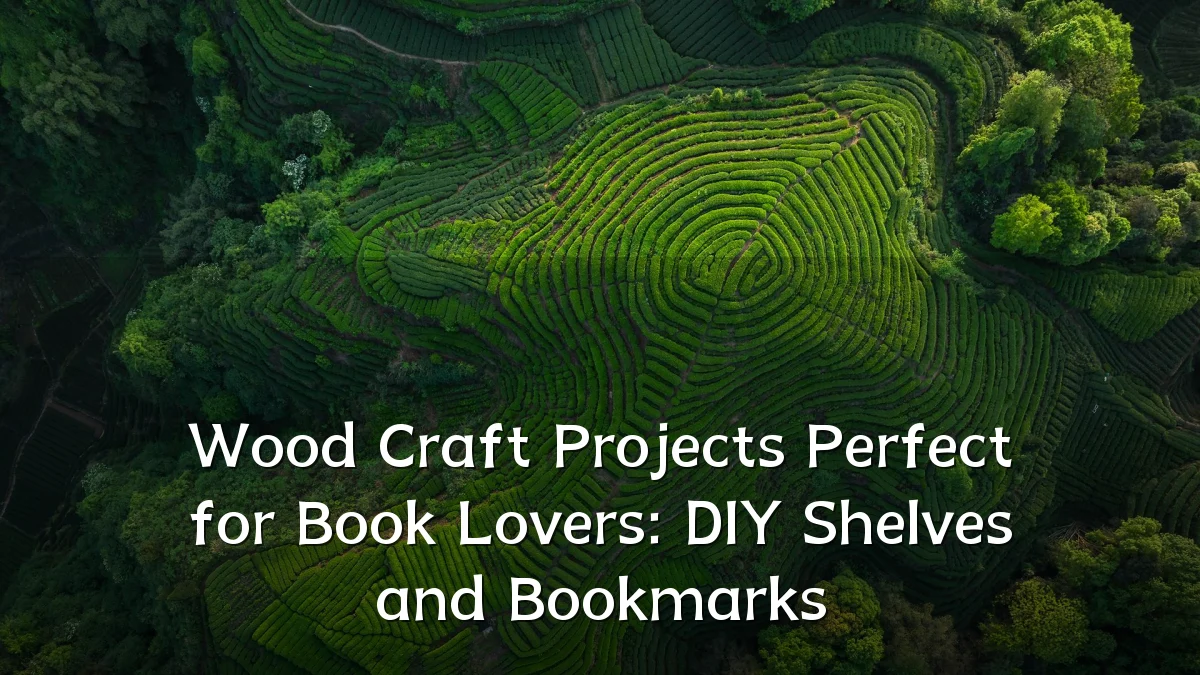 Wood Craft Projects Perfect for Book Lovers: DIY Shelves and Bookmarks
