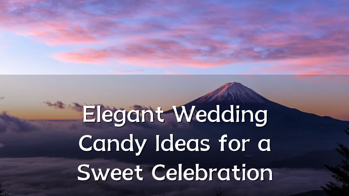 Elegant Wedding Candy Ideas for a Sweet Celebration