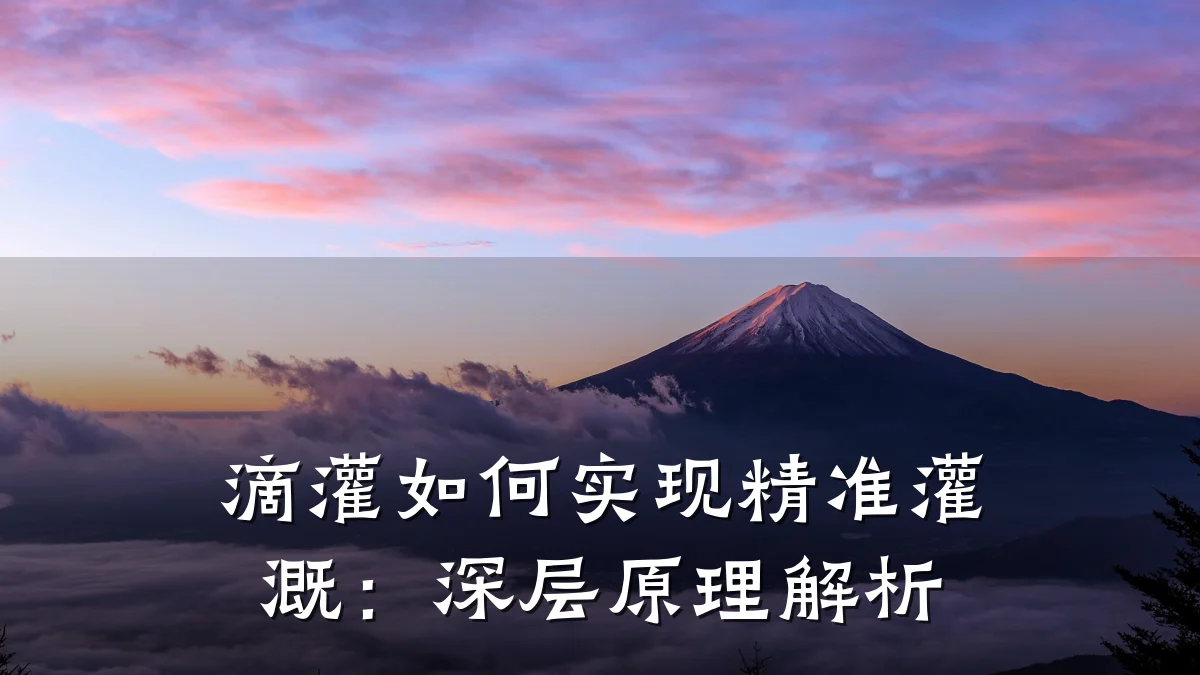 滴灌如何实现精准灌溉:深层原理解析