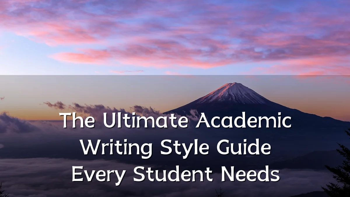 The Ultimate Academic Writing Style Guide Every Student Needs